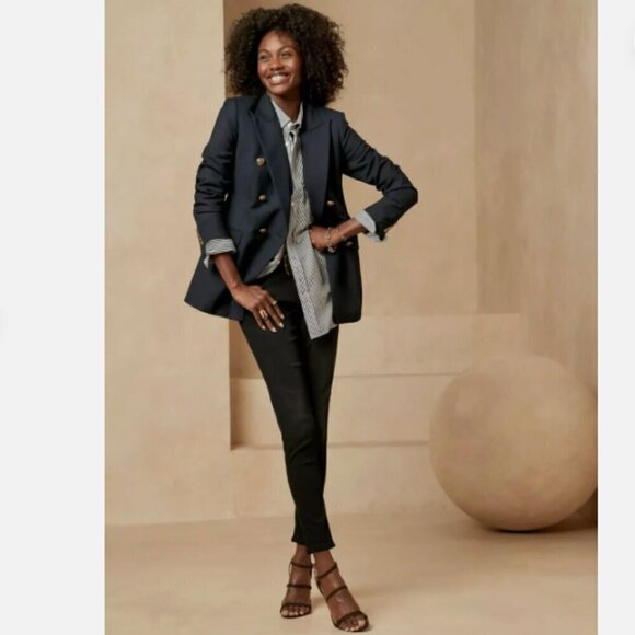 Banana Republic Mid Rise SOFT Skinny Jean Washed Black Size 14 SHORT MSRP $119 - Picture 1 of 7